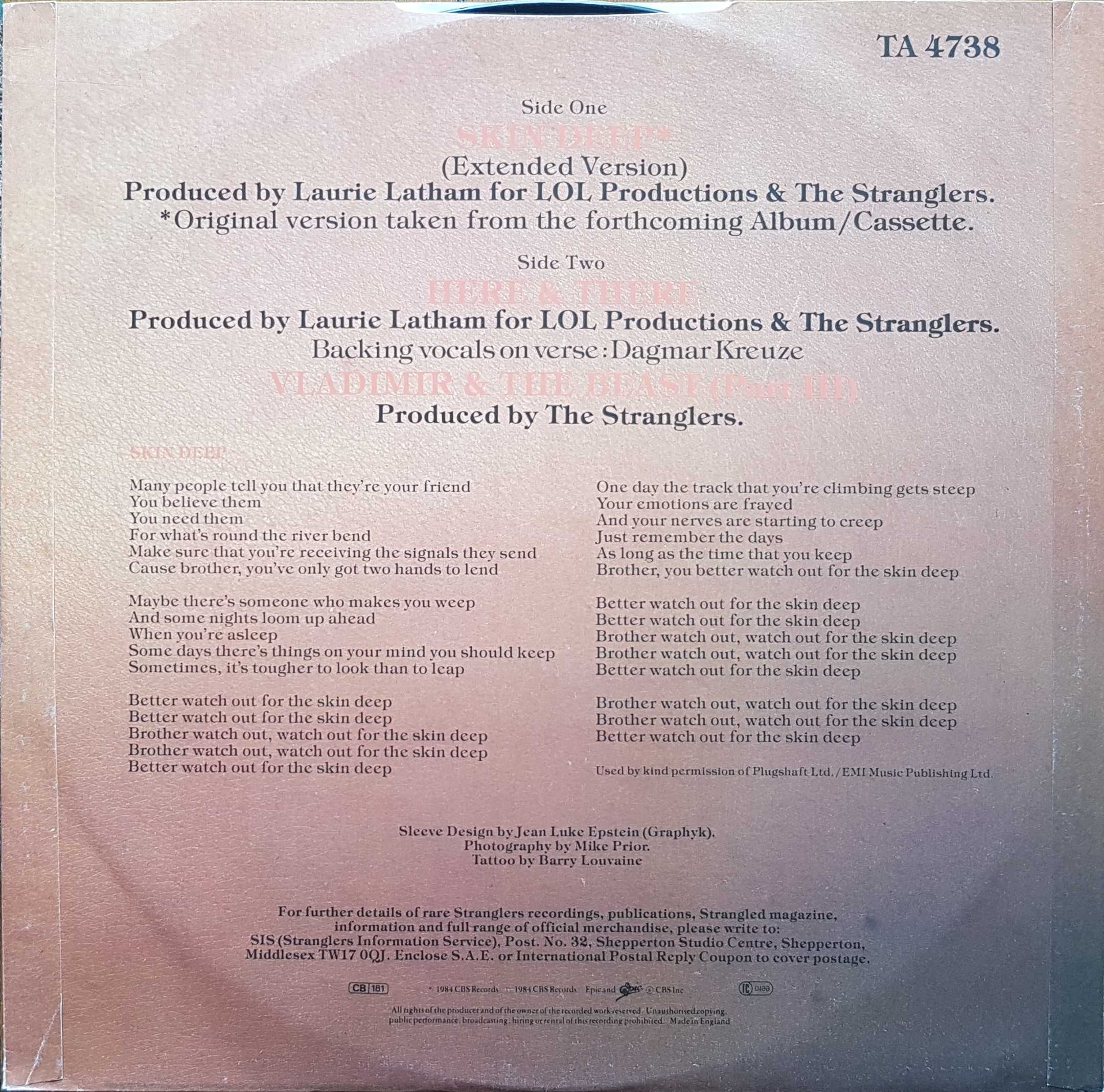 Back cover of TA 4738